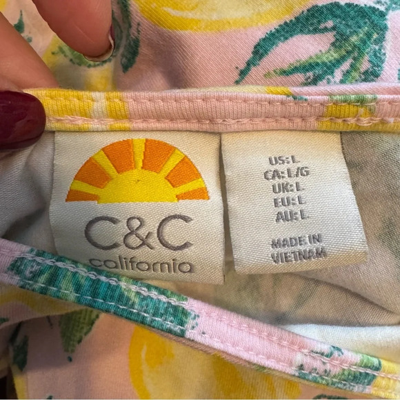 Lemon Print Sleeveless Dress - Picture 3 of 5